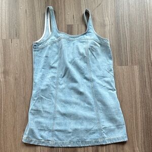 Madewell Light Wash Denim Mini Dress